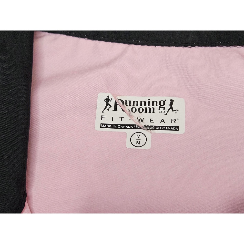 Running Room Vintage Pink Reflective Windbreaker Cycling Jacket Mid-2000s Size M - Picture 3 of 13